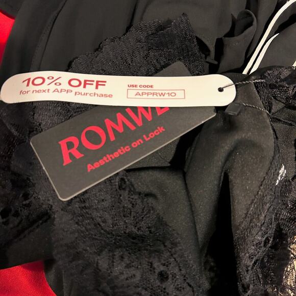 SOLD SOLD SOLD Gothic Whimsigoth Black Lace Dress with keyhole Neck Bow - Picture 11 of 12